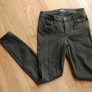Old Navy Rockstar skinny jeans army green